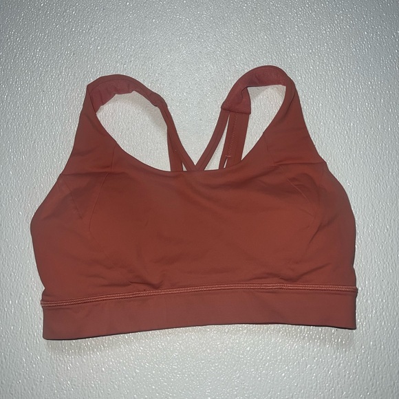 Lululemon Free To Be Serene Strappy Sports Bra Size 6 Coral Pink - Picture 2 of 7
